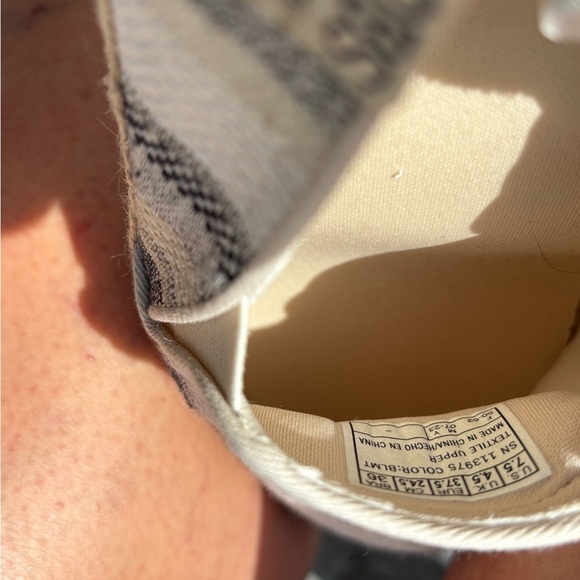 BOBS from Skechers Striped Flats in Gray and Cream - Picture 5 of 7